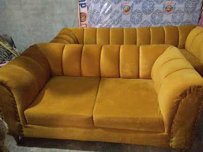 mustard sofa set