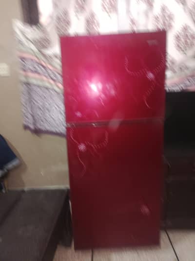 mahroon color beautiful fridge