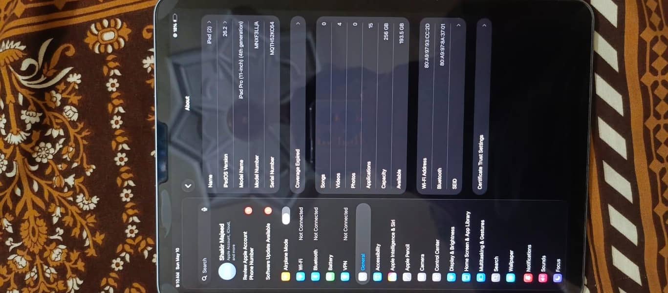 iPad Pro M2 256gb complete box 5