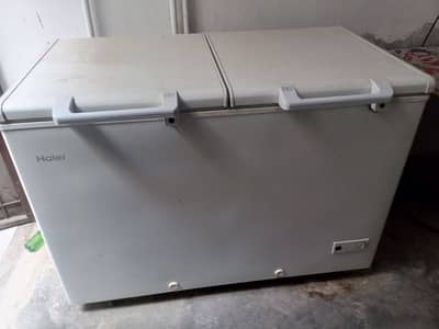 Haier Double Door Deep Freezer / Refrigerator Combo – 13.6 Cubic Feet