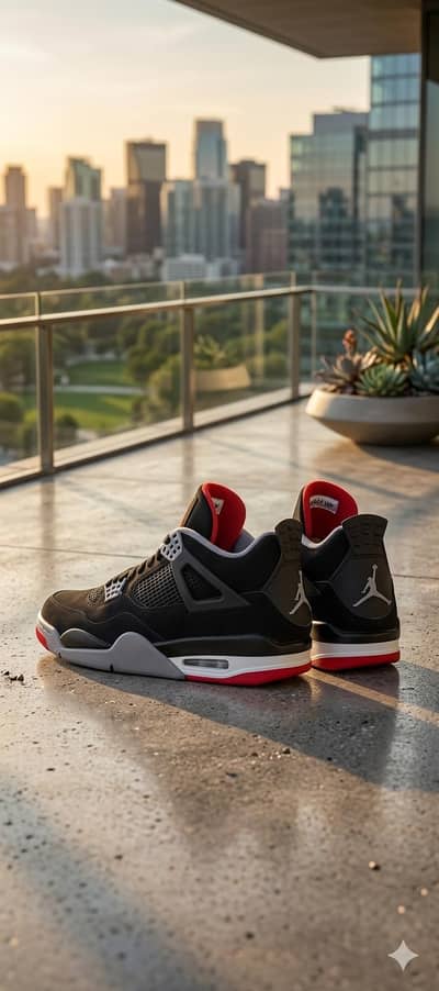 Nike air Jordan 4 retro black and red