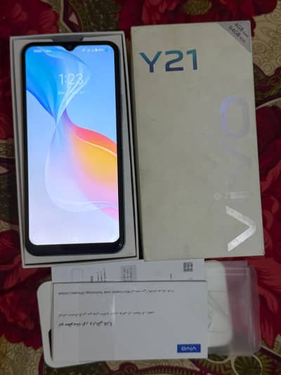vivo y21 set box 4/64 urgent sall
