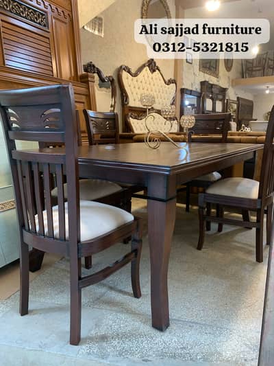 6 seater dining table/wooden table/restaurant dining set/cafe chairs