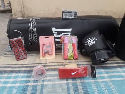 boxing bag stand punching bags mma gloves band kick pads karate gym