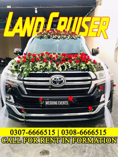 WEDDING CARS ON RENT AUDI A6, V8, PRADO, FORTUNER, LIMO, RENT A CAR
