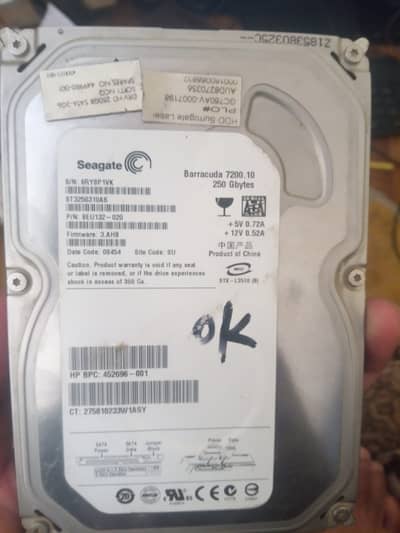 250 gb hard drive . contact on whatsapp only