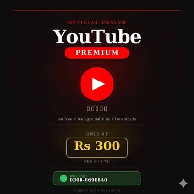 Rs 300 for 1 month no add, background supported