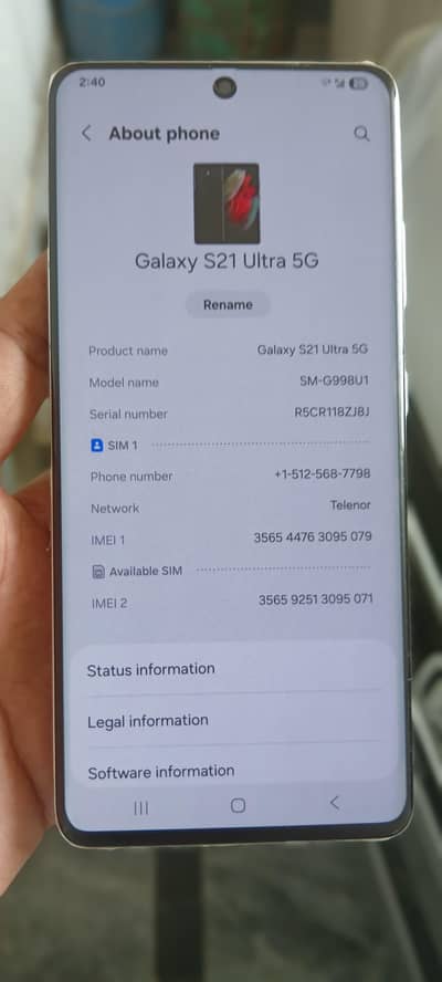 s21 ultra 12gb 128 gb non pta good condition no any dot or shade