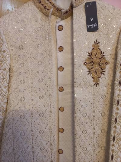 Sherwani with Qulla and Shoes