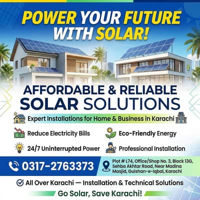 Affordable Solar System Installation in Karachi | Reduce Electrcity