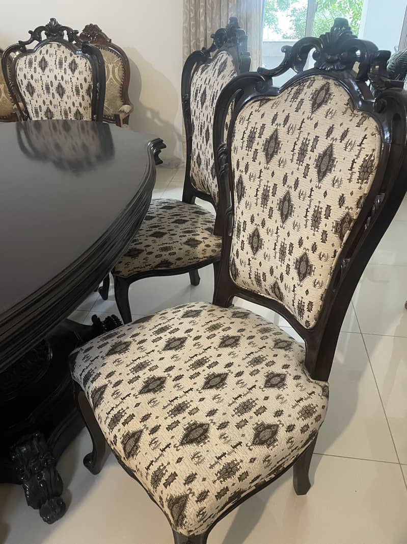 6 chairs dining set SOLID WOOD 3