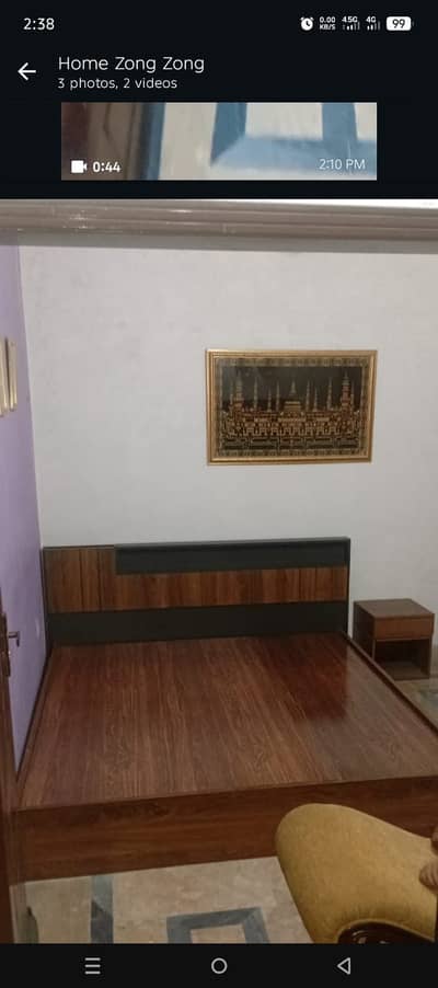 KONCEP BRAND LIBERTY MARKET KING SIZE BED+2 SIDE TABLE +MIRRORWRDROBE