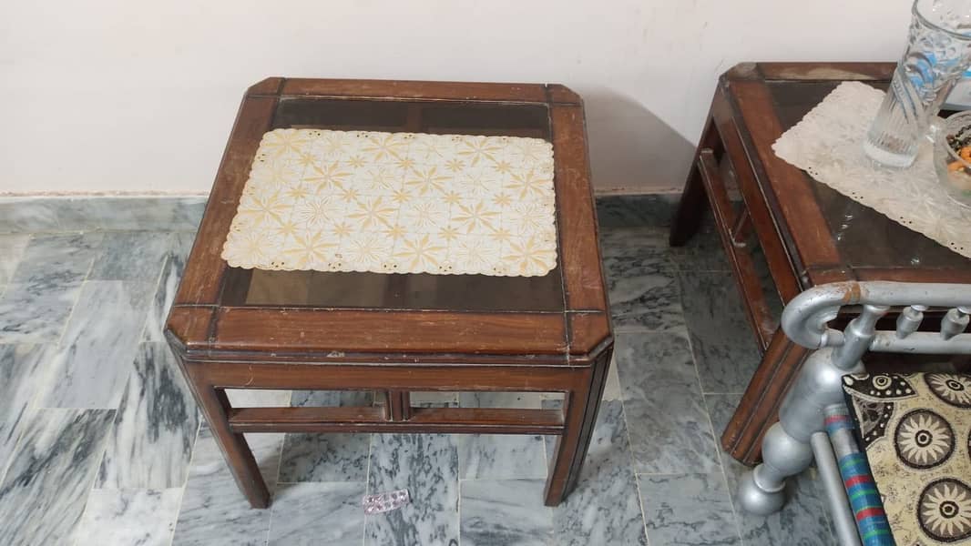 Sofa set with side tables 2