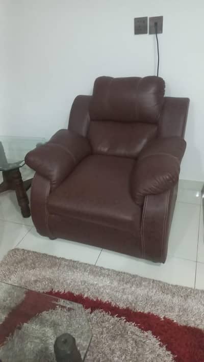 5 seater leather sofa