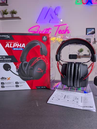HyperX Cloud Alpha Wireless Gaming Headset NEW (Open Box)