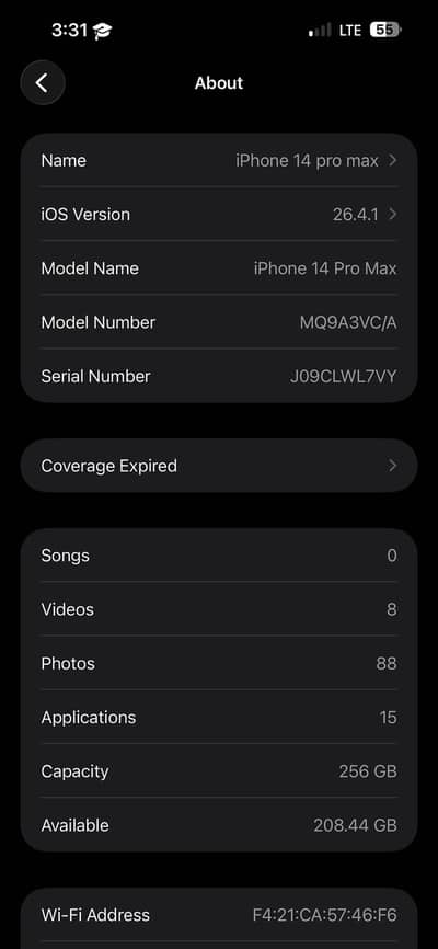 iPhone 14 Pro Max. PTA approved