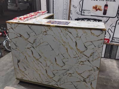 cash counter for sell  L shape  price 25hazar