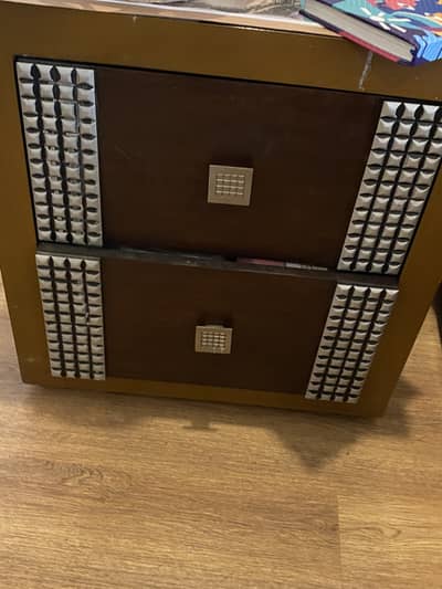 Bed set with side tables for sale