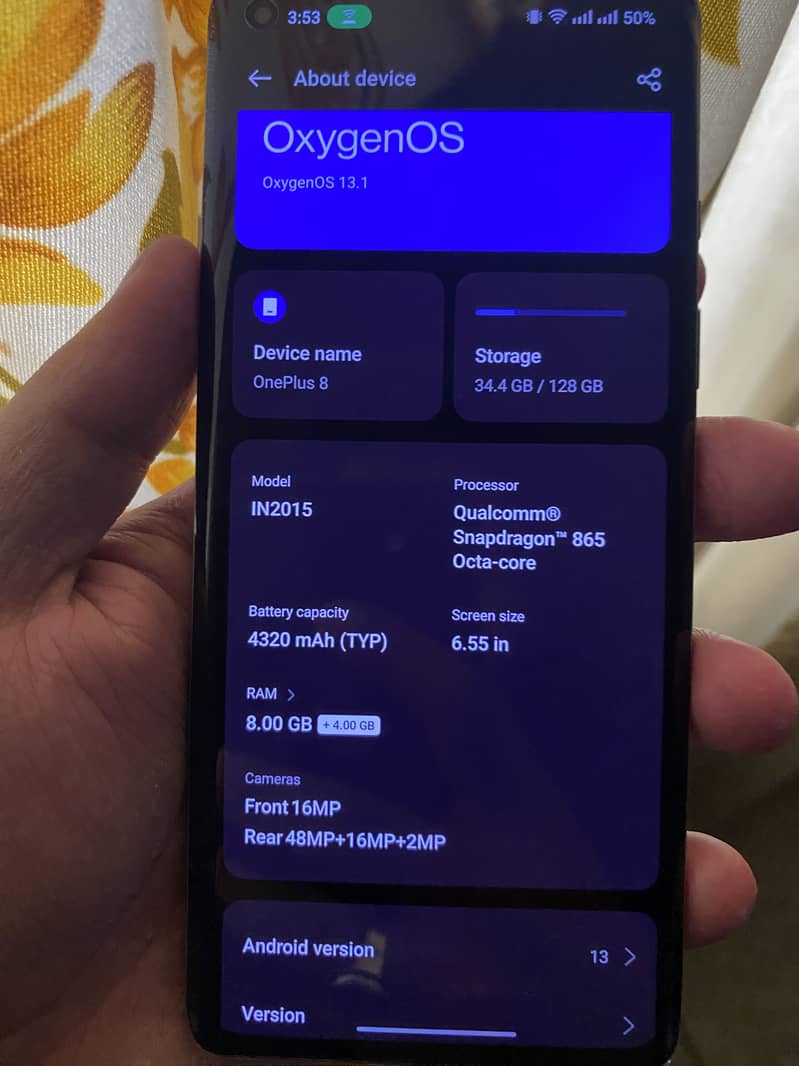 One plus 8(Exchange possible) 2