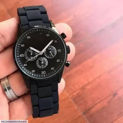 Brand New Black Chronograph Watch - Gents