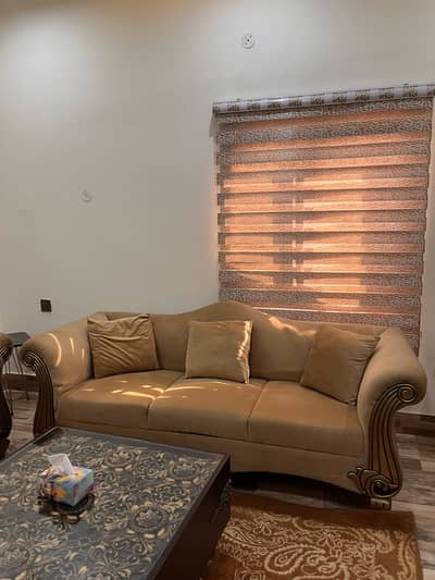 6 seater sofa set with molty foam 7 inches seat with 2 years warrenty