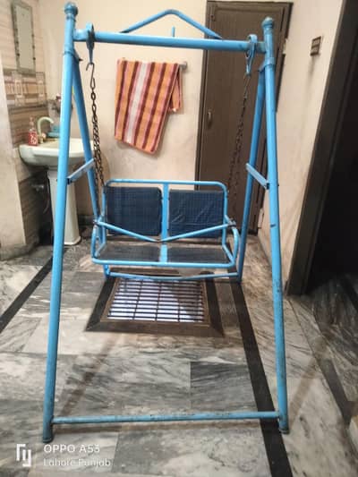 two seater iron swing
