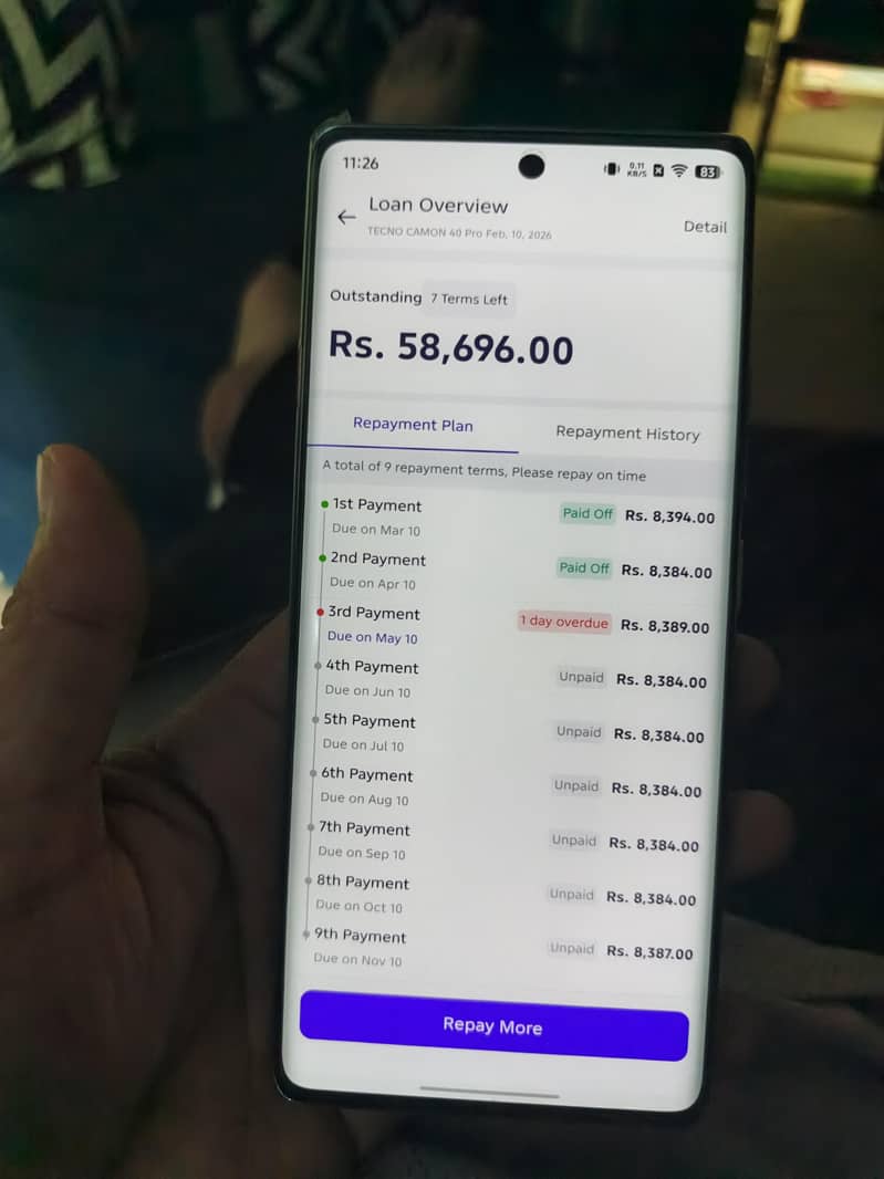 CAMON 40 PRO INSTALLMENT MOBILE 1
