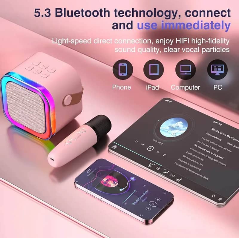 Bluetooth Speaker Wireless With Mic 0