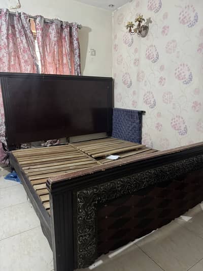 Double Bed & Dressing Table for Sale