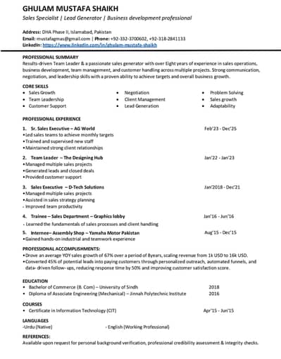Need A Job in DHA phase 2 islamabad