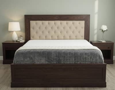 Wooden Cushion Bed