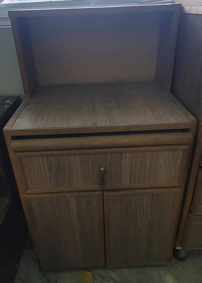 2-Piece Mid-Sized Wooden Storage Set – Dresser & Nightstand/Cabinet