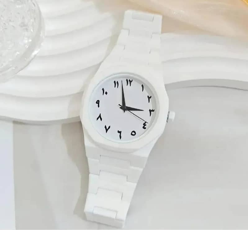 premium men's Analog watch Corbin fiber chain strap white luxury desig 4
