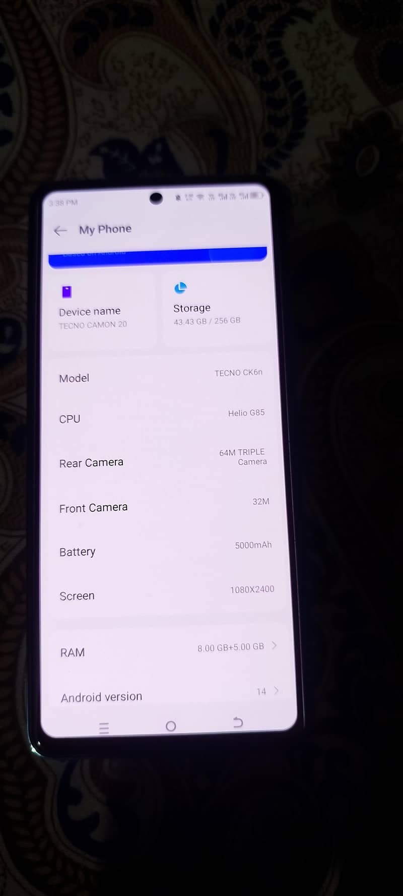 camon 20 0