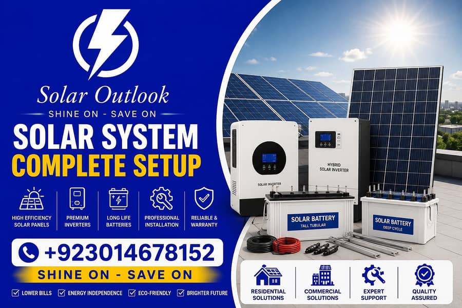 Solar system complete installation 0