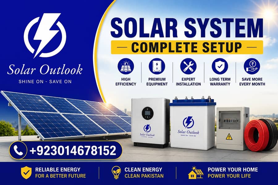 Solar system complete installation 0