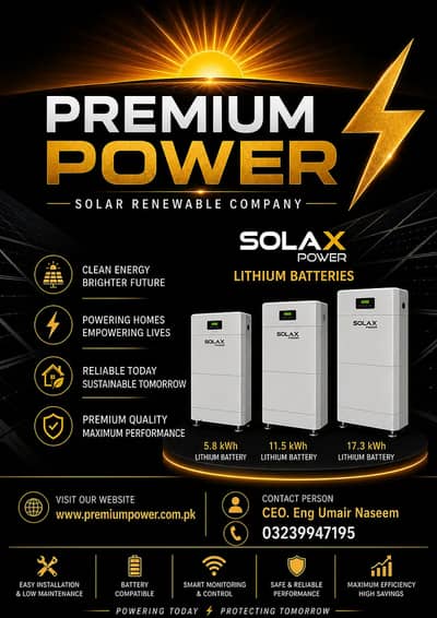 Solax Power 5 kW Lithium Battery