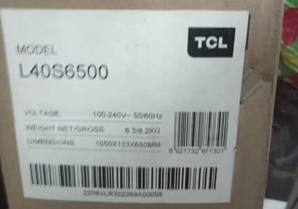 TCL smart led 40 inches