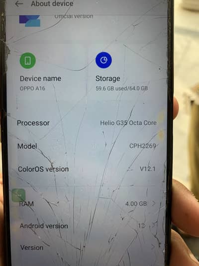 Oppo a16
