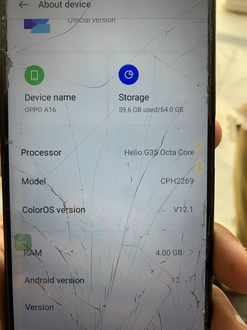 Oppo a16 0