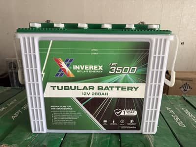 Inverex tall tabular battery available 220ah and 280ah