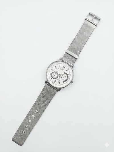 Sleek RH Supertime Silver Watch – Elegant & Affordable – Lahore