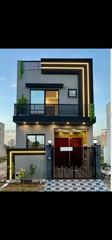 Brand New 3 Marla Designer House for Sale in E Block Al Kabir Town Phase 2 | Prime Location Near Ring Road