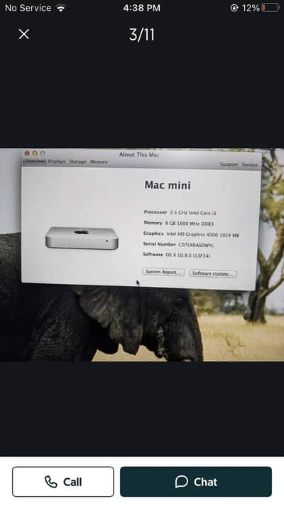 Mac 2012 8Gb ram 320Gb all ok good condition