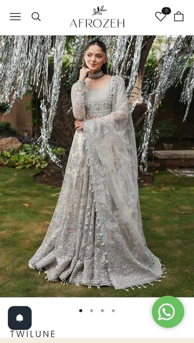 Afrozeh white maxi