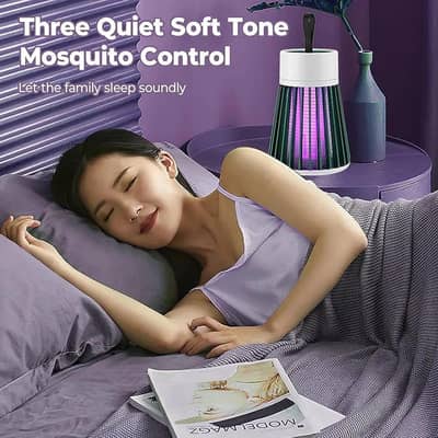 Portable Mosquito Killer Lamp White Quiet ABS