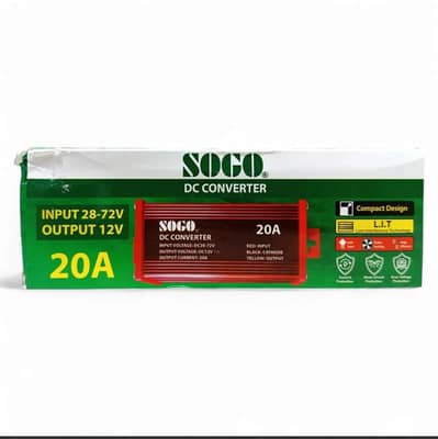 SOGO 20A DC Converter 28-72V to 12V | High-Power Voltage