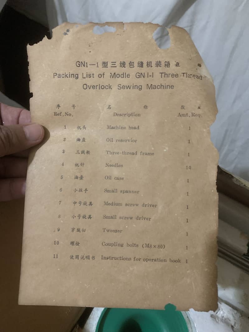 Overlock machine 4