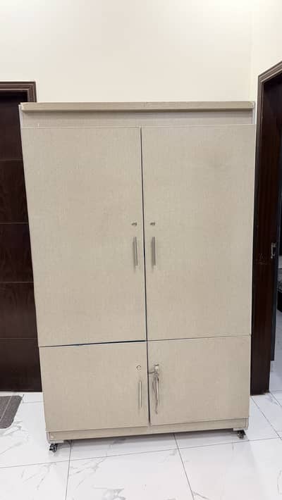 4 door almari premium wardrobe with Shoe Rack