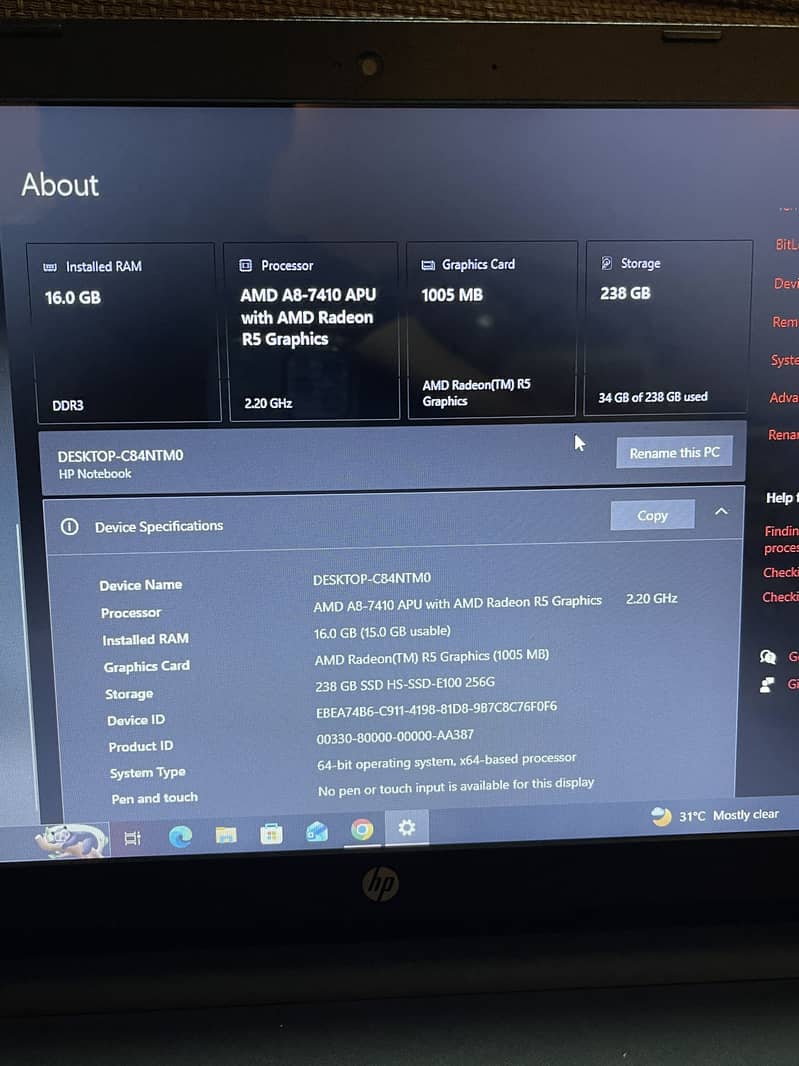 Hp notebook 2